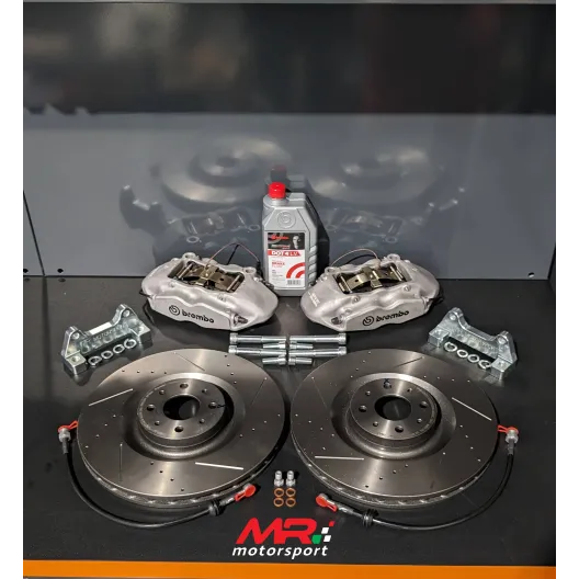 Impianto frenante DISCHI 330mm LISCIO-FORATO-BAFFATO 500 Abarth MAGGIORATO NUOVO