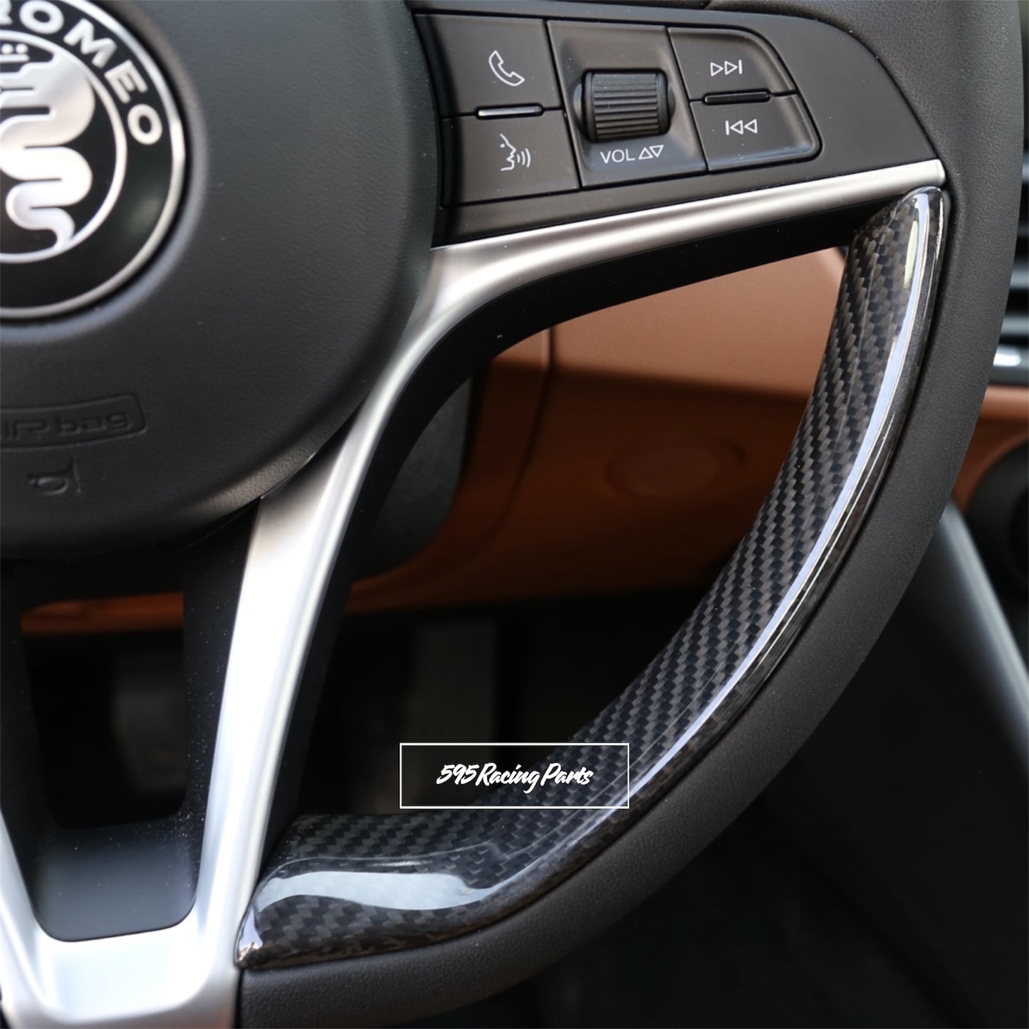 Cover volante in VERO CARBONIO per Alfa Romeo Giulia 2020/2023