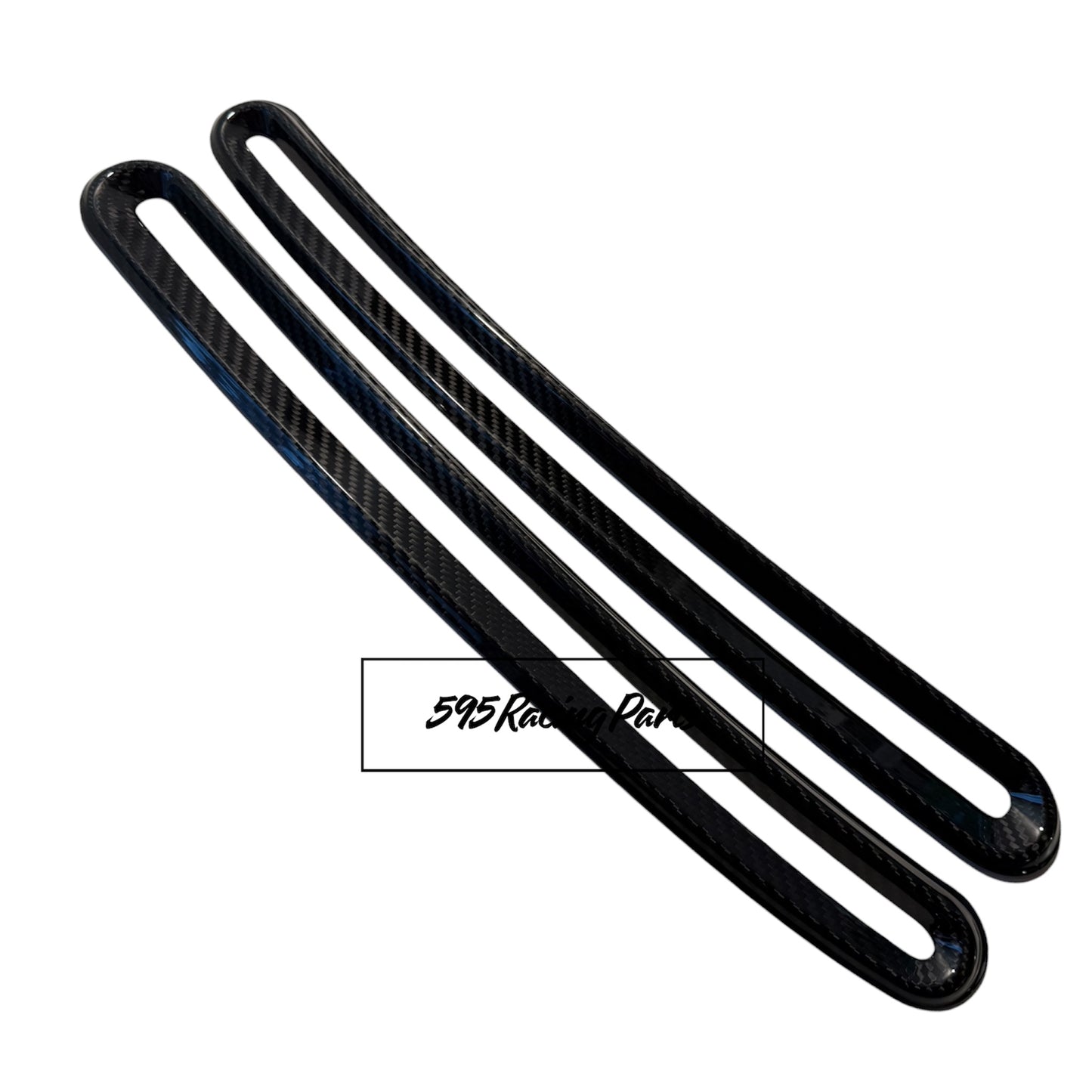 Cover coppia bocchette aria cruscotto in VERO CARBONIO Fiat 500 Abarth - 595 - 695 - Fiat 500