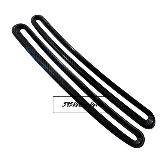 Cover coppia bocchette aria cruscotto in VERO CARBONIO Fiat 500 Abarth - 595 - 695 - Fiat 500