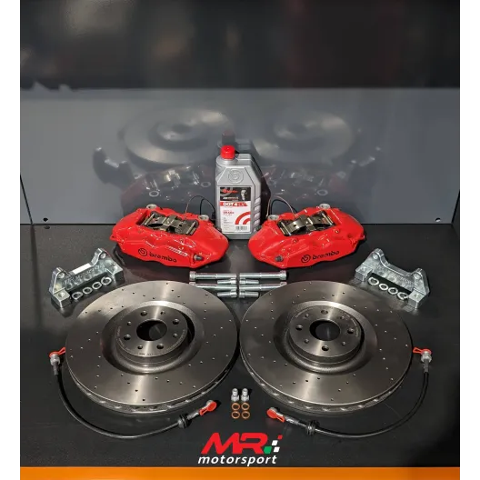 Impianto frenante DISCHI 330mm LISCIO-FORATO-BAFFATO 500 Abarth MAGGIORATO NUOVO