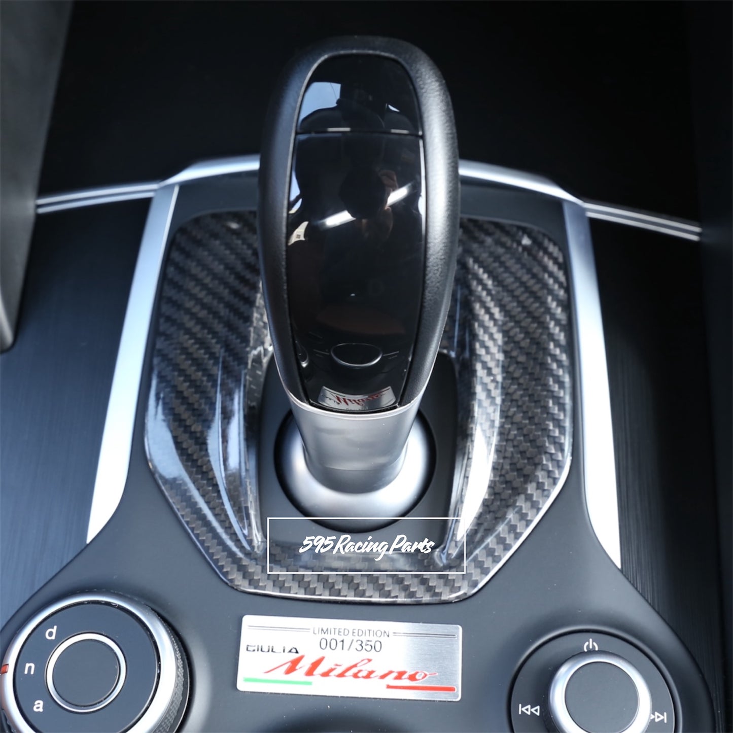 Cover cambio in VERO CARBONIO per Alfa Romeo Giulia