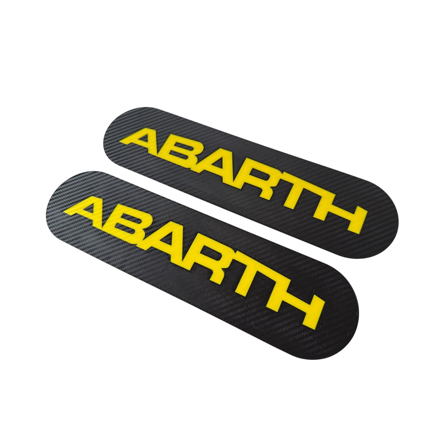 Coppia Cover Sedili effetto carbonio Fiat 500 Abarth - 595 - 695 - in diverse finiture