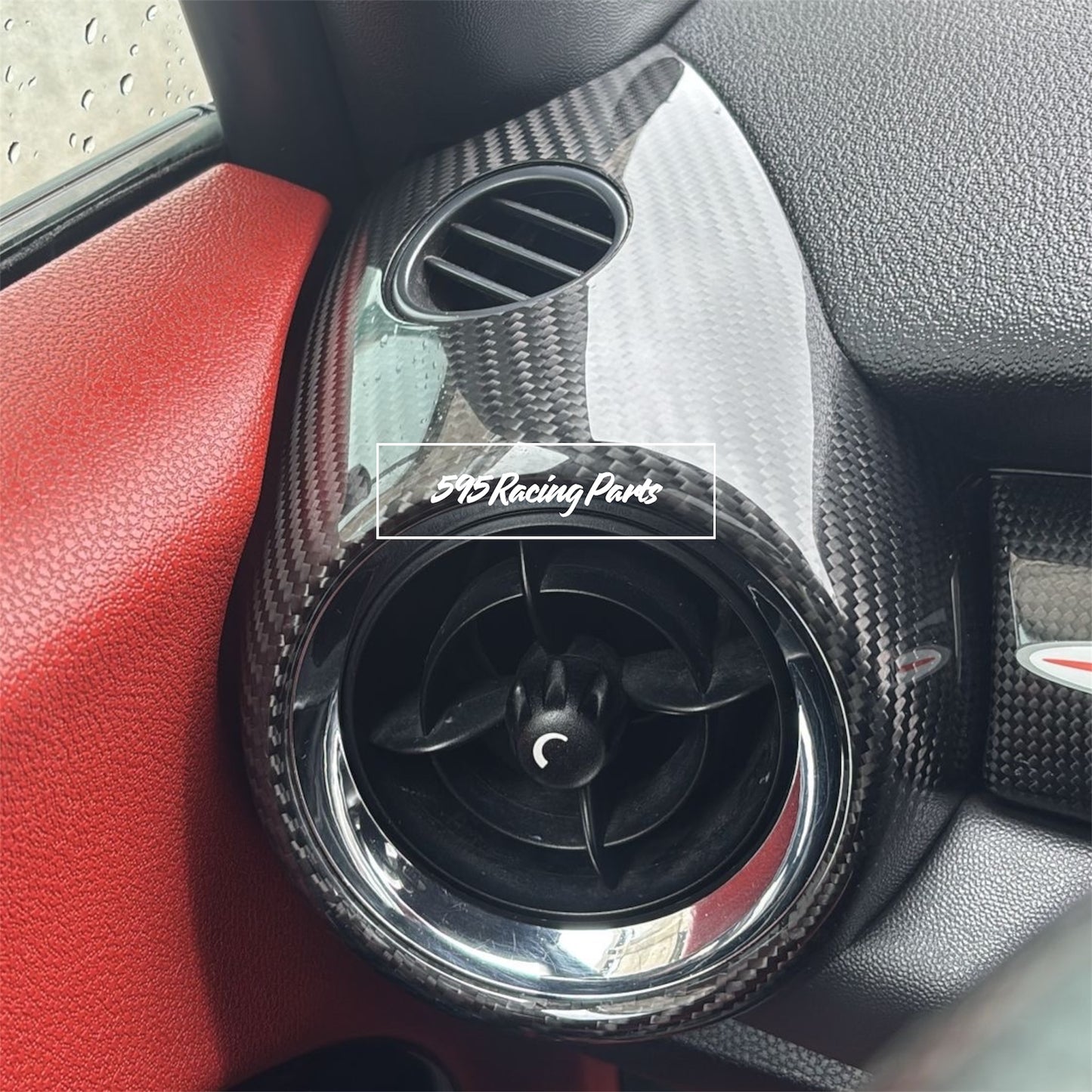 Pair of REAL CARBON air vent covers Mini Cooper S R55/R56/R57/R58/R59