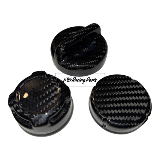 Kit tappi vano motore in VERO CARBONIO per Fiat 500 Abarth - 595 - 695 - Punto - Mito