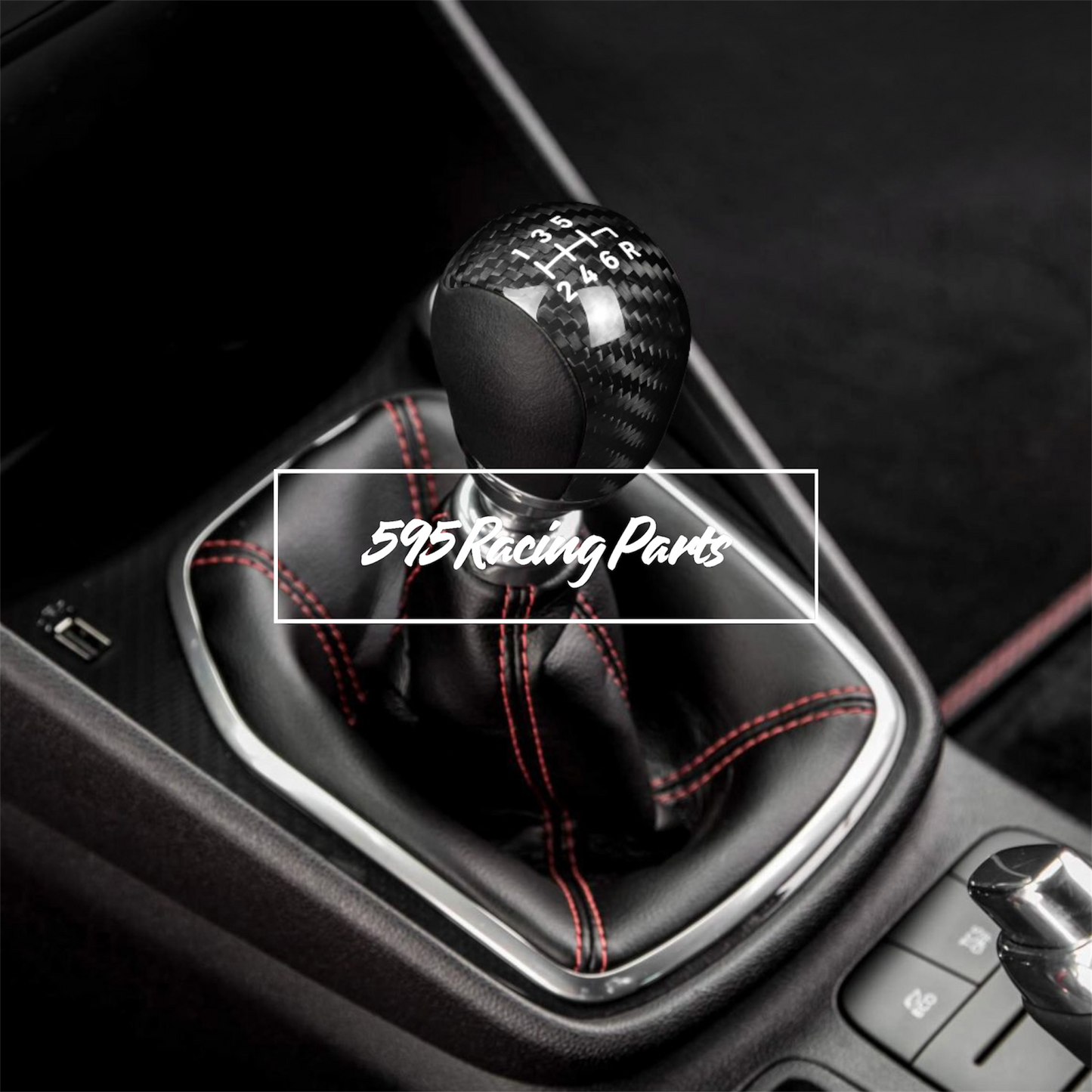 Cover pomello cambio in VERO CARBONIO Ford fiesta ST MK8 - MK8.5