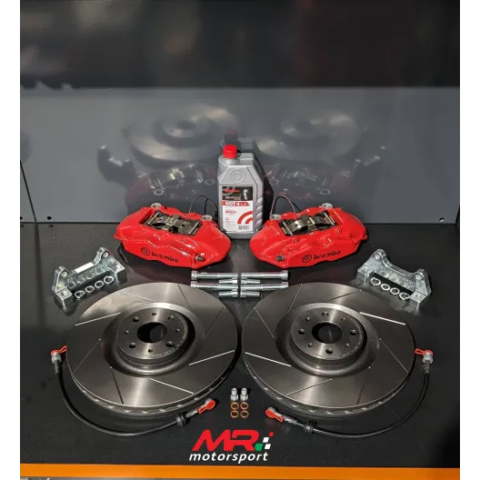 Impianto frenante DISCHI 330mm LISCIO-FORATO-BAFFATO 500 Abarth MAGGIORATO NUOVO
