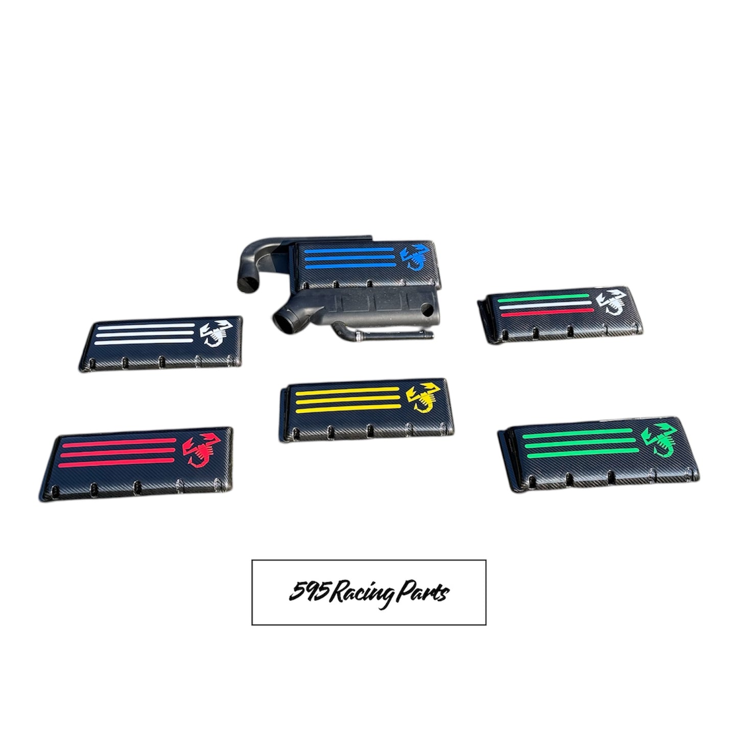 Cover scatola filtro in VERO CARBONIO per Fiat 500 Abarth (tutte le versioni)