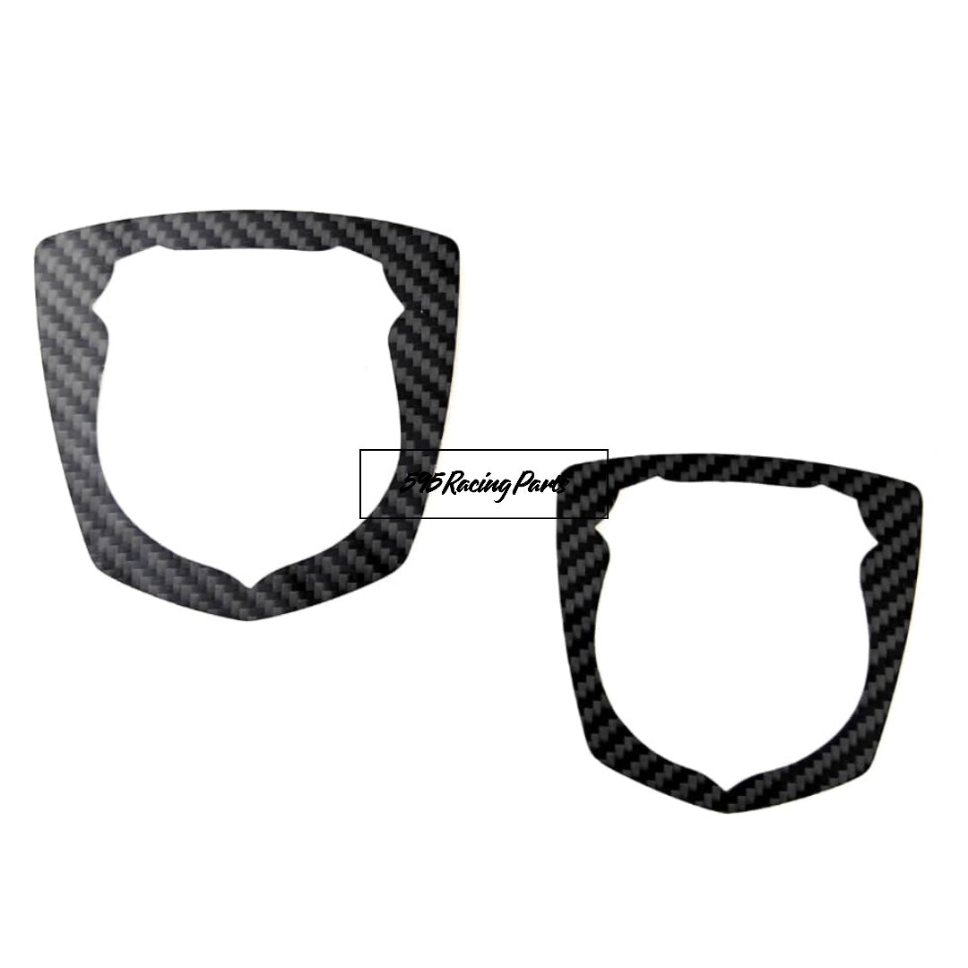 Cover contorno logo Abarth in CARBONIO VERO per Fiat 500 Abarth 595 - 695
