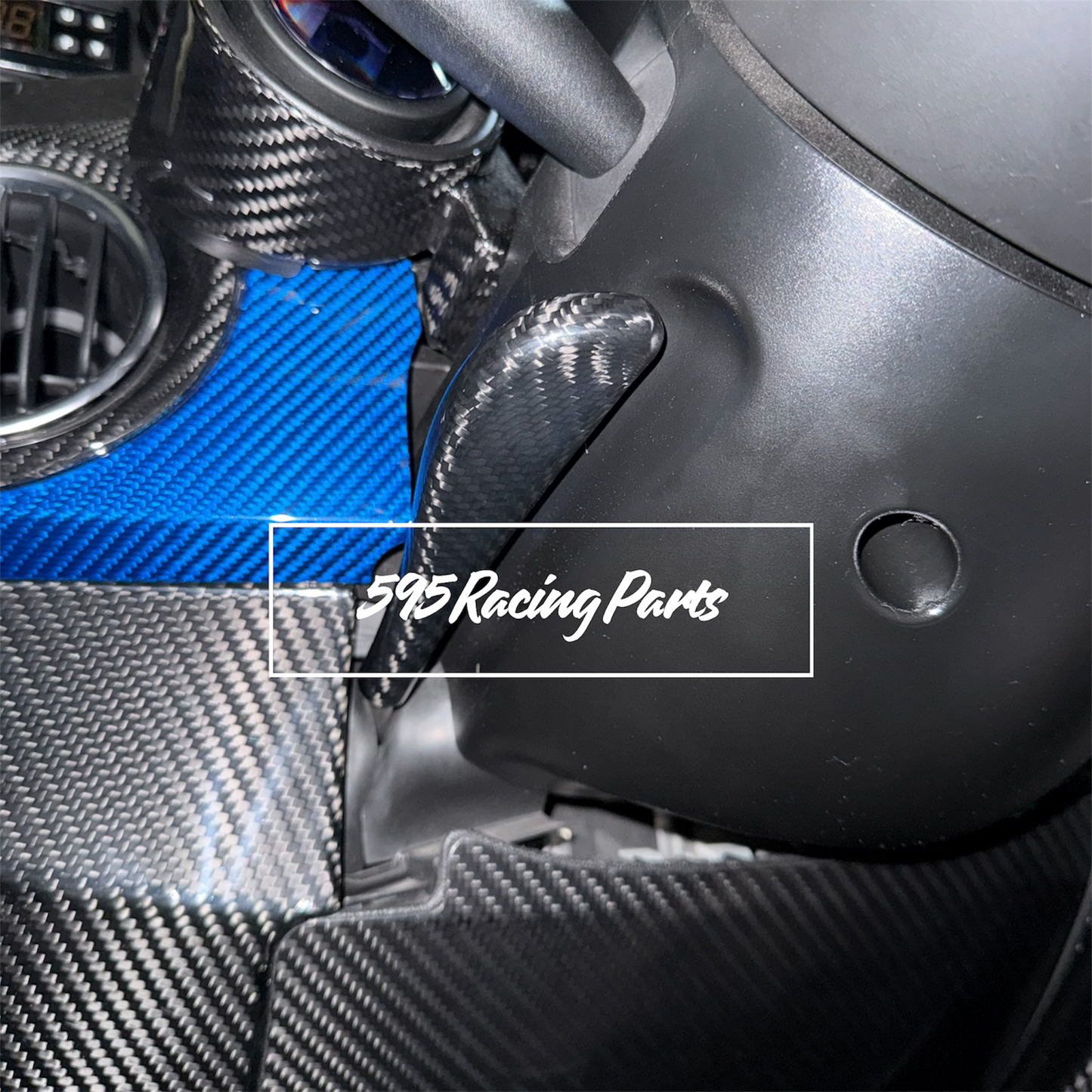 Steering wheel trim in REAL CARBON for 500 Abarth - 595 - 695 - 500