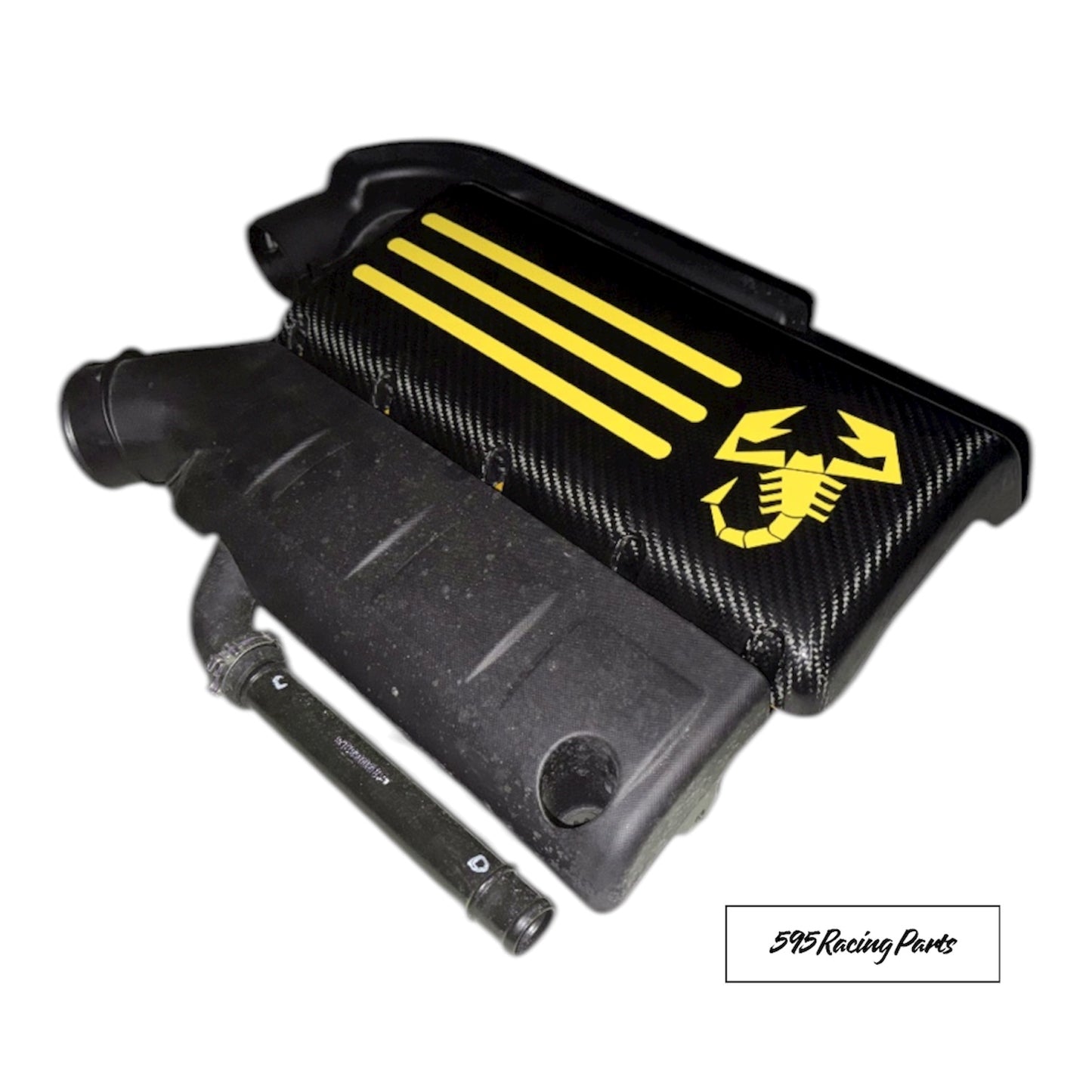 Cover scatola filtro in VERO CARBONIO per Fiat 500 Abarth (tutte le versioni)