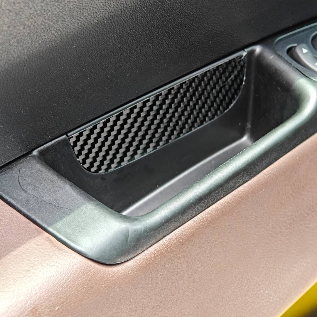 Cover interno maniglie in VERO CARBONIO Fiat 500 Abarth - 595 - 695