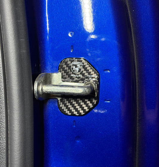 Coppia Cover serrature portiera in VERO CARBONIO per Fiat 500 Abarth - 595 - 695 - Punto - Fiat 500