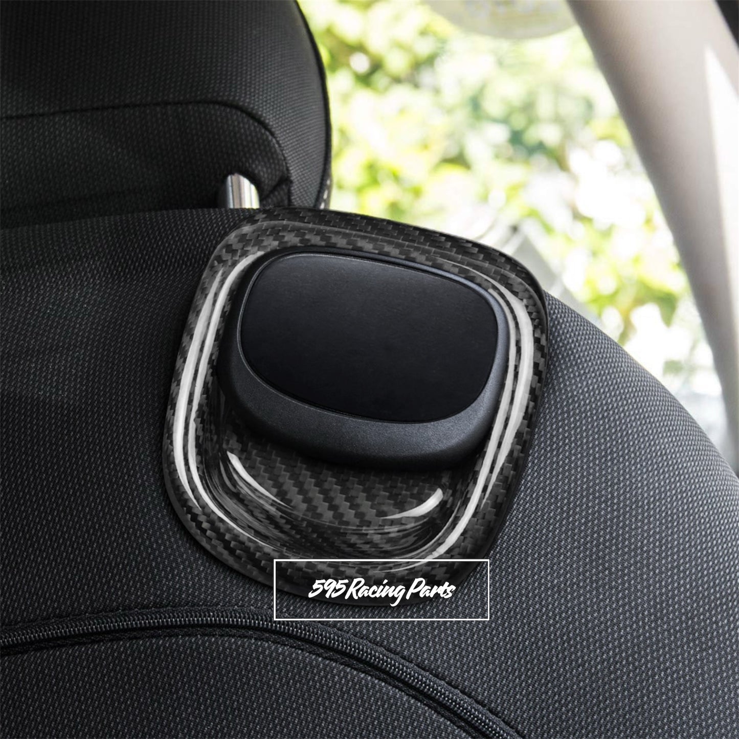Coppia cover maniglie sedile in VERO CARBONIO Mini Cooper F56/F57 (2014-2022)