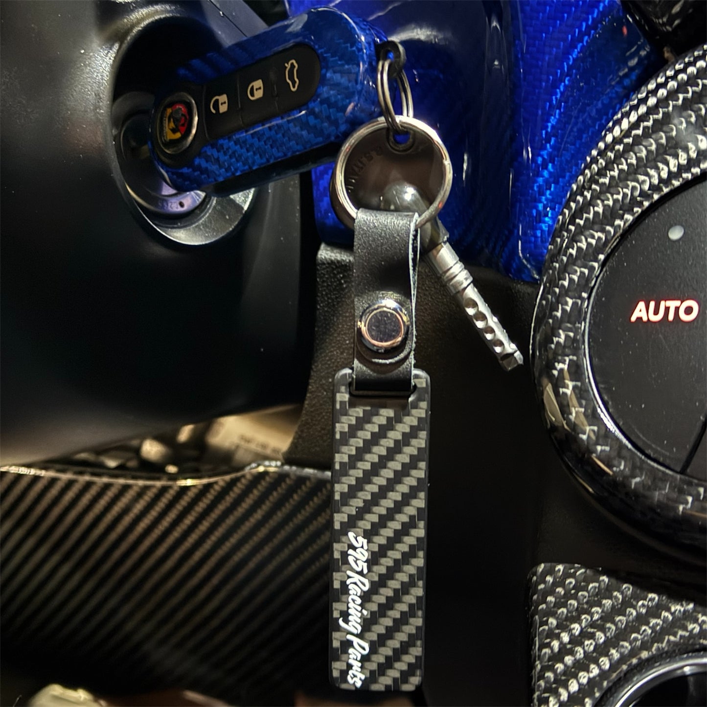 Guscio Chiave Abarth - Punto - Panda - in VERO CARBONIO - ESCLUSIVA
