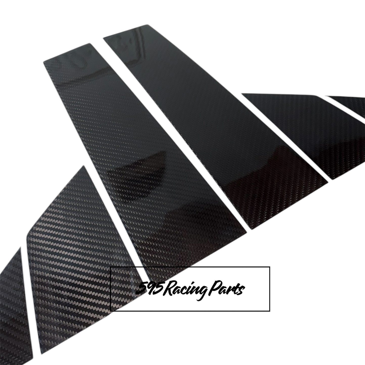 Kit Montanti Portiere in CARBONIO VERO Fiat 500 Abarth - 595 - 695 - ESCLUSIVI