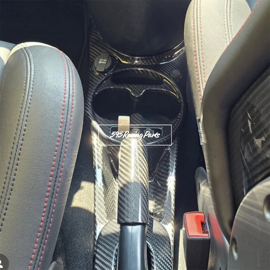Cover tunnel centrale in VERO CARBONIO Fiat 500 Abarth - 595 - 695 Restyling