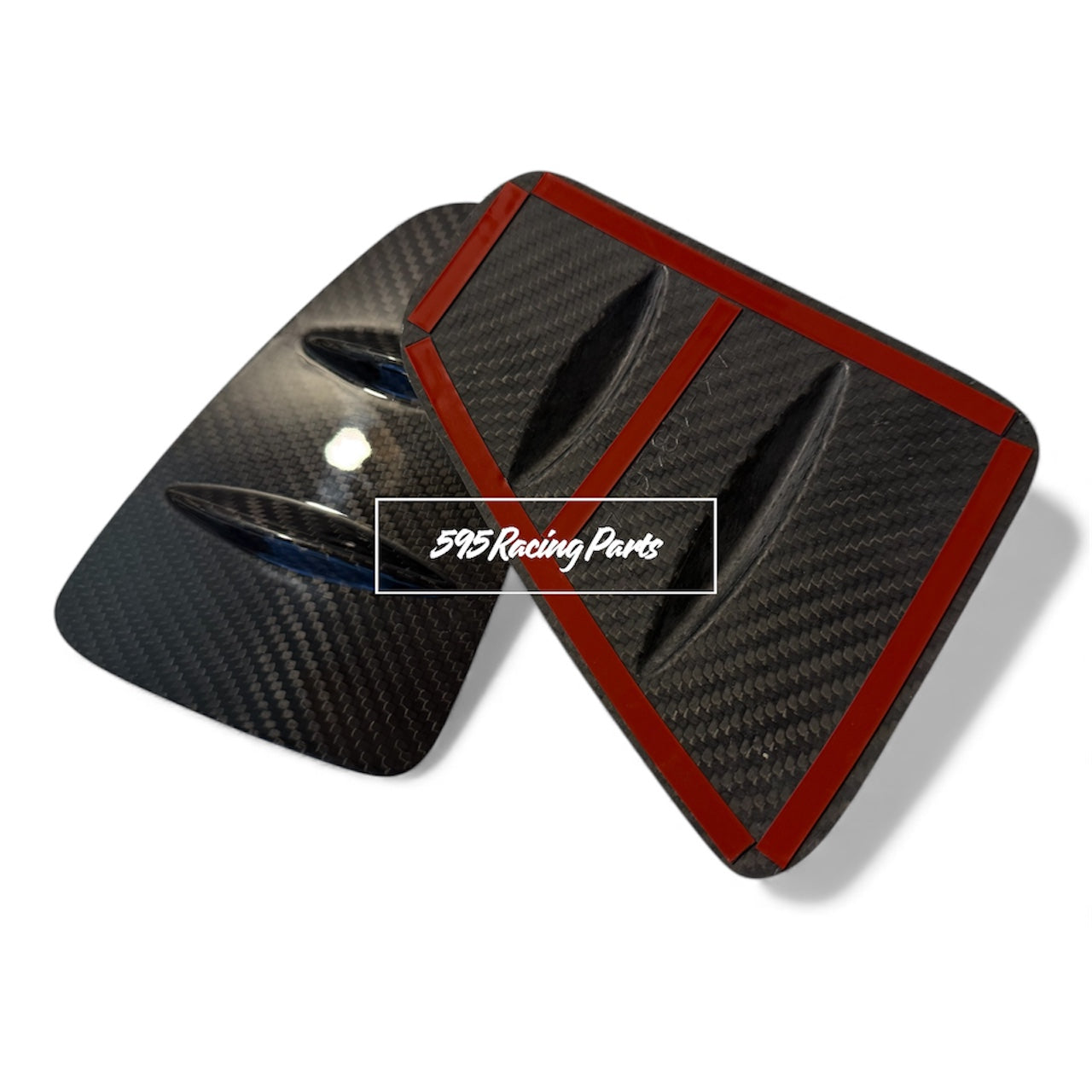Cover placchette fanali posteriori in VERO CARBONIO per Fiat 500 Abarth - 595 - 695