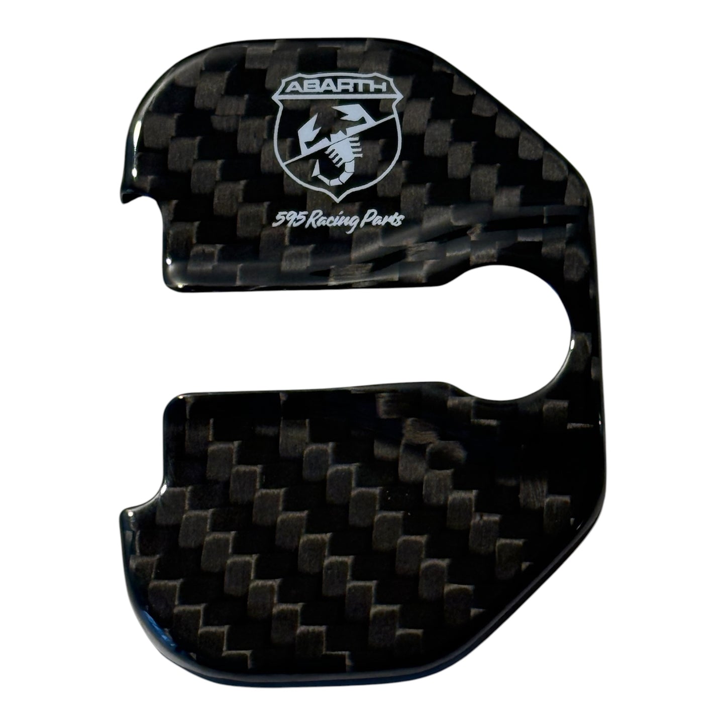 Coppia Cover serrature portiera in VERO CARBONIO per Fiat 500 Abarth - 595 - 695 - Punto - Fiat 500