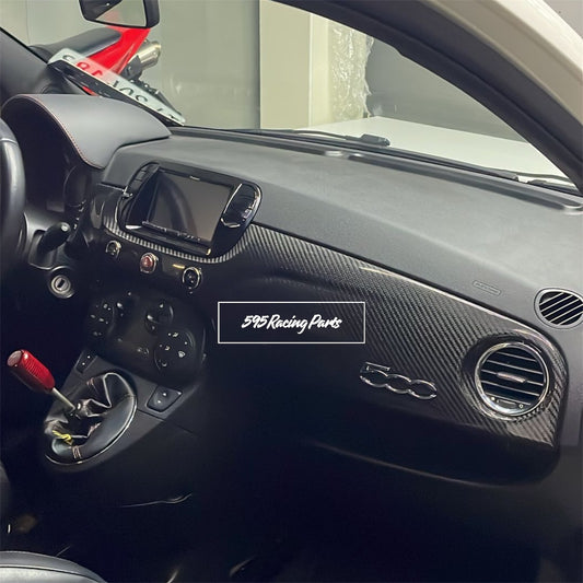 Plancia in VERO CARBONIO per Abarth 500 - 695 - Pre Restyling
