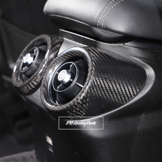 Rear air vent covers in REAL CARBON for Alfa Romeo Giulia