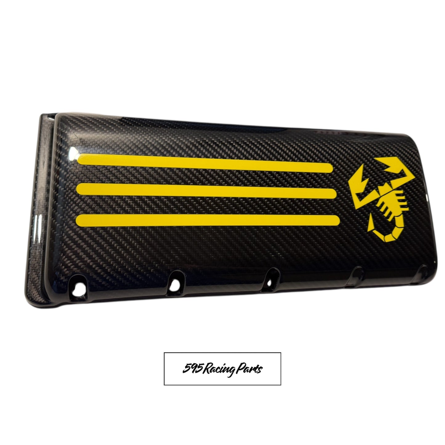 REAL CARBON FIBER air filter cover for Fiat 500 Abarth (all versions)