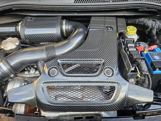 Kit Coprimotore replica BIPOSTO in VERO CARBONIO Fiat 500 Abarth - 595 - 695