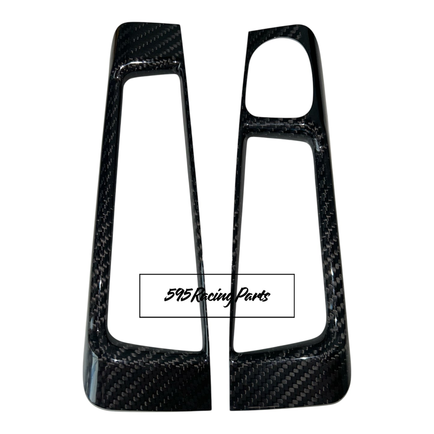 Cover pair of internal handles in REAL CARBON Abarth 595 - 695 - 500 - Fiat 500