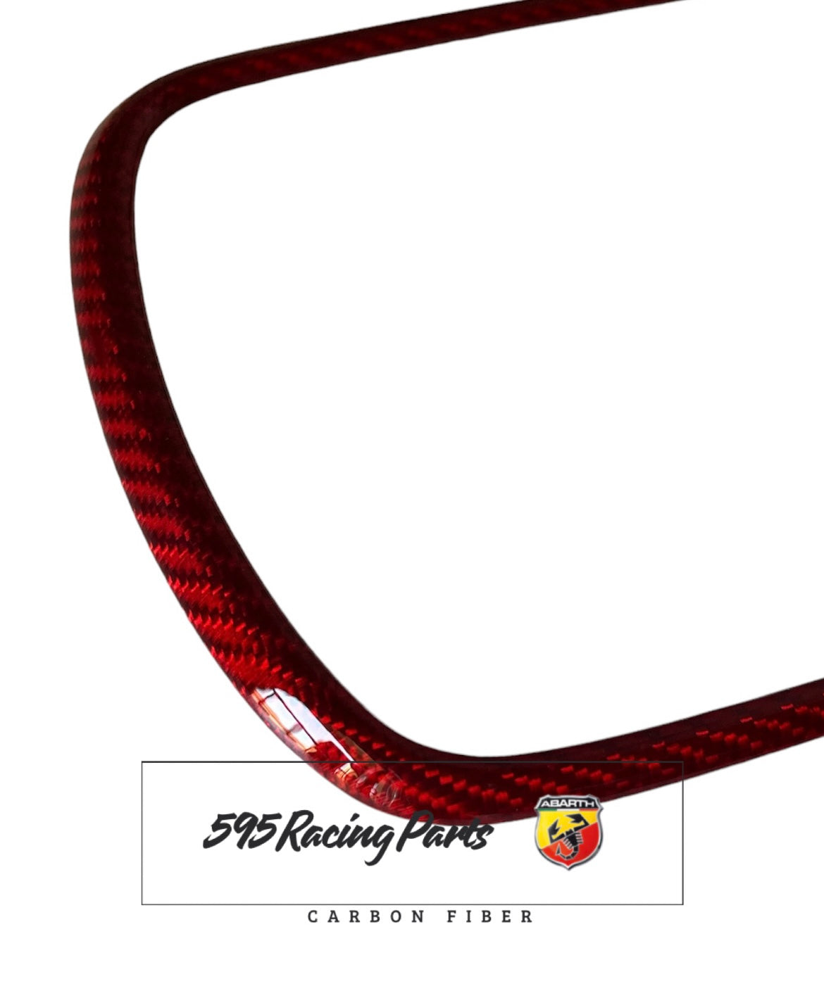 Car Radio Cover in REAL CARBON Fiat 500 Abarth 595 - 695 - Fiat 500 - in different finishes