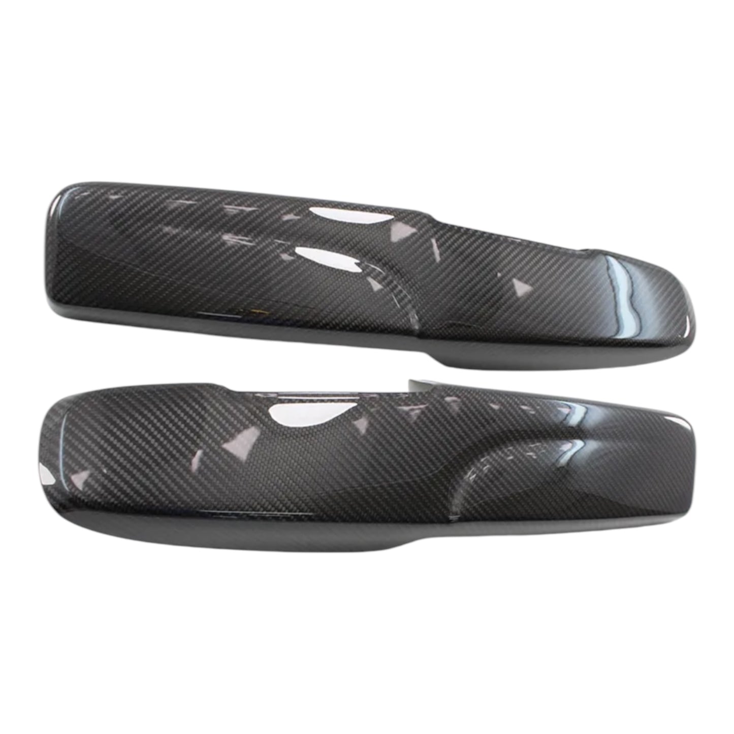 Coppia Cover interno portiera in VERO CARBONIO Fiat 500 Abarth - 595 - 695