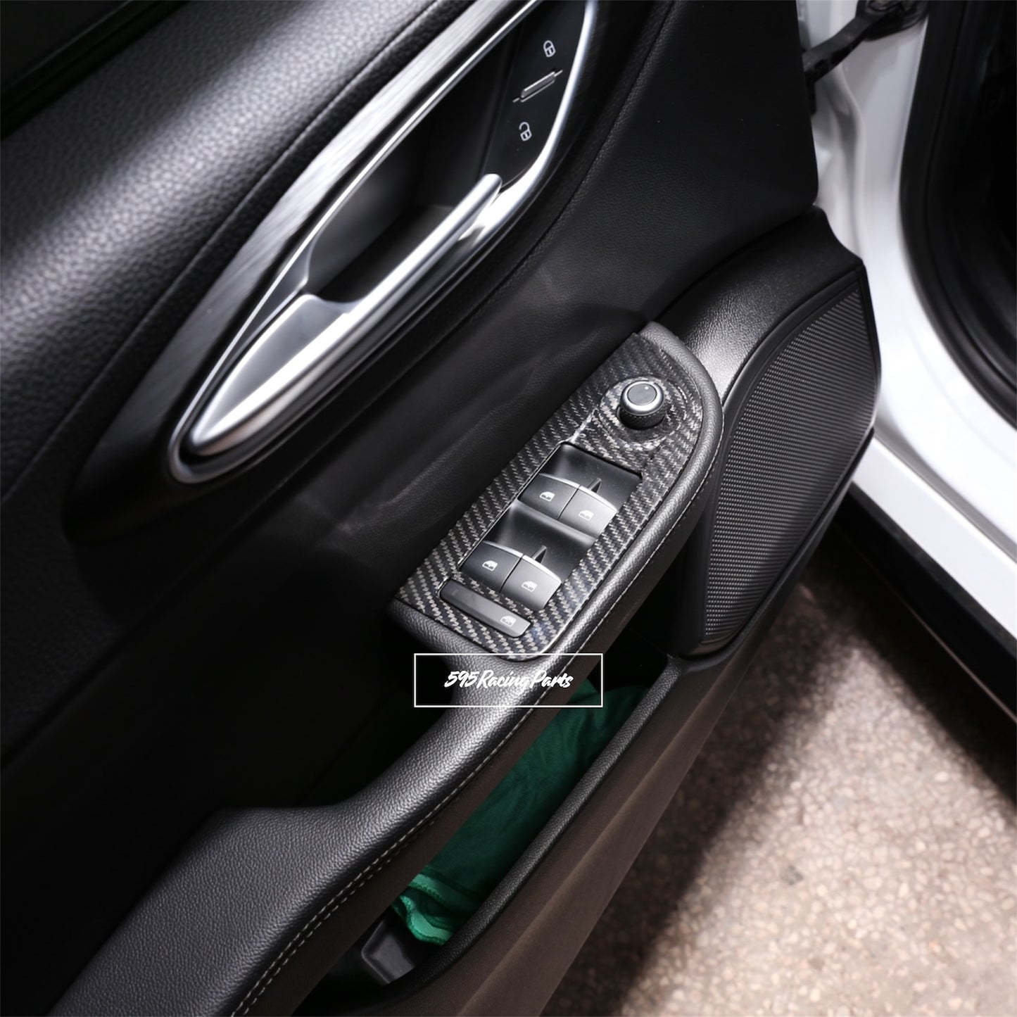 Cover tasti finestrini in VERO CARBONIO per Alfa Romeo Giulia
