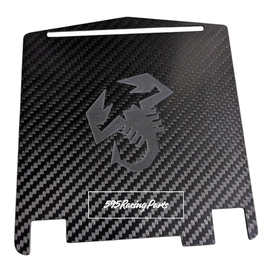 Cover scatola fusibili in VERO CARBONIO per Fiat 500 Abarth - Pre Restyling