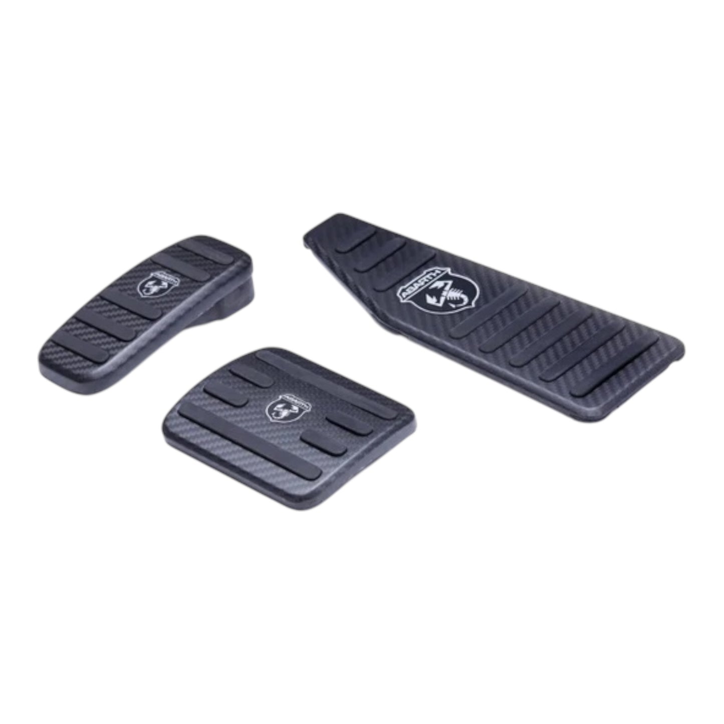 Set pedaliera Originale Fiat in VERO CARBONIO per Abarth 500 - 595 - 695 - Cambio MTA (automatico)