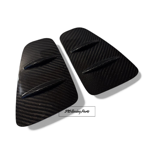 Cover placchette fanali posteriori in VERO CARBONIO per Fiat 500 Abarth - 595 - 695