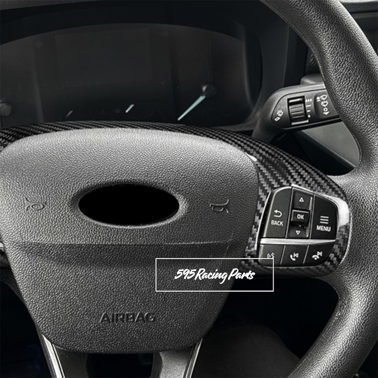 Cover tasti volante in VERO CARBONIO Ford fiesta ST MK8 - MK8.5