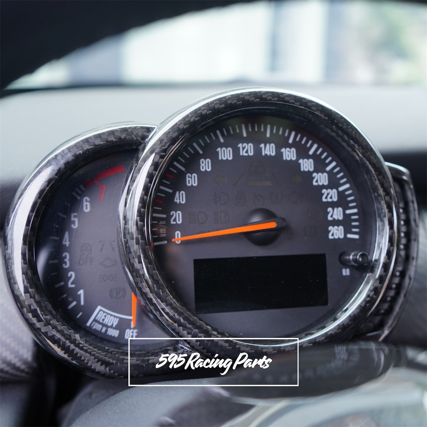 Cover contachilometri in VERO CARBONIO Mini Cooper F54/F55/F56/F57/F60