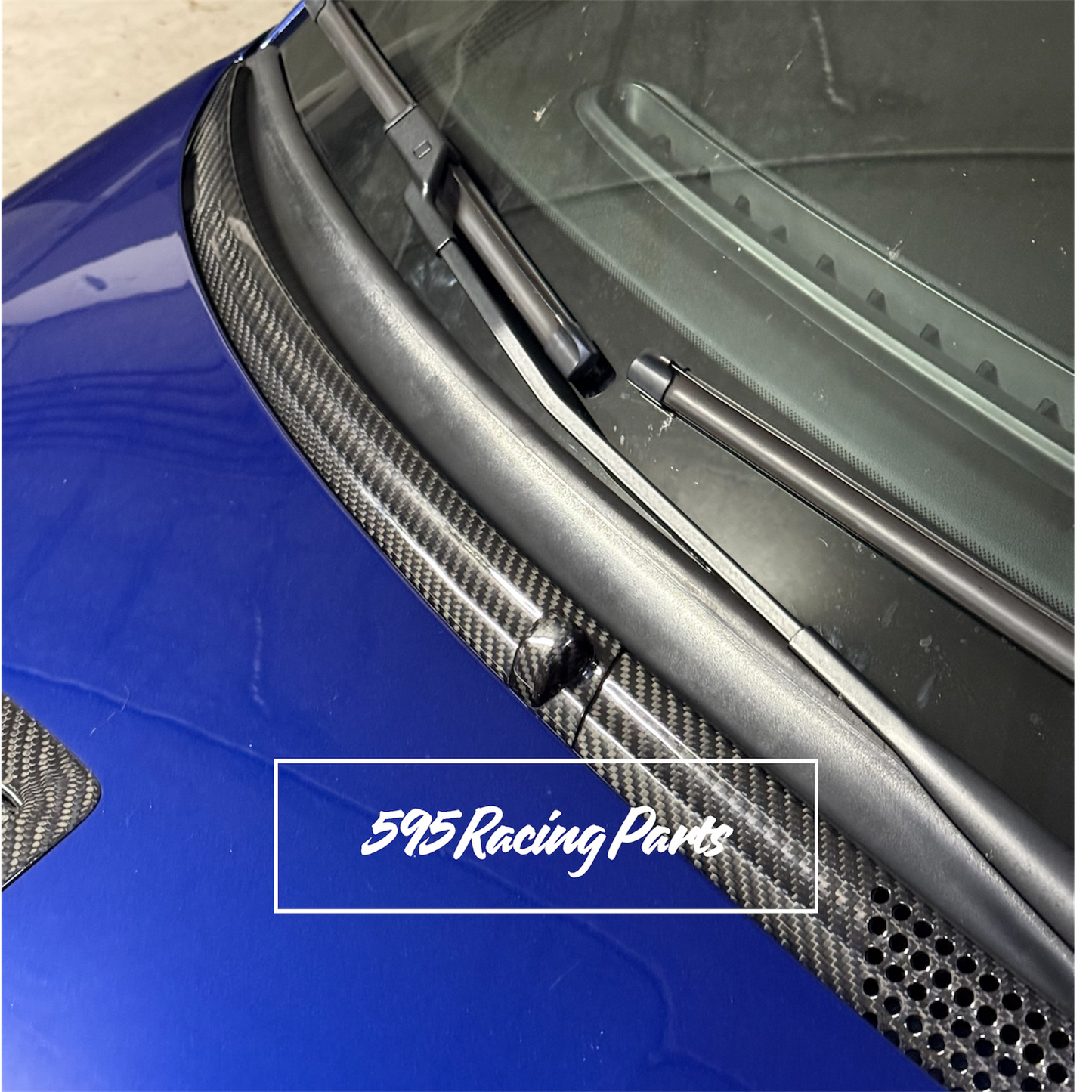 Cover plastiche parabrezza in VERO CARBONIO Fiat 500 Abarth - 595 - 695 - Fiat 500