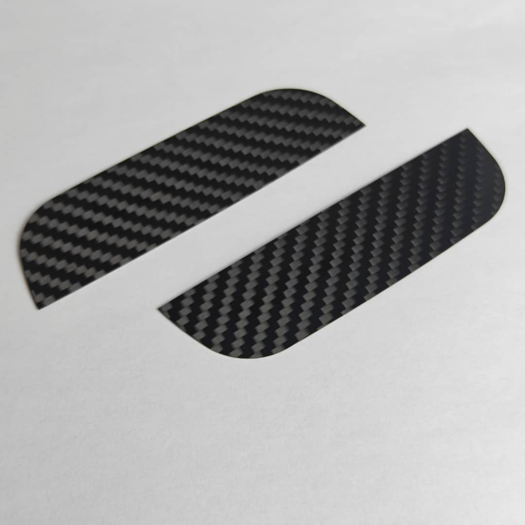 Cover interno maniglie in VERO CARBONIO Fiat 500 Abarth - 595 - 695