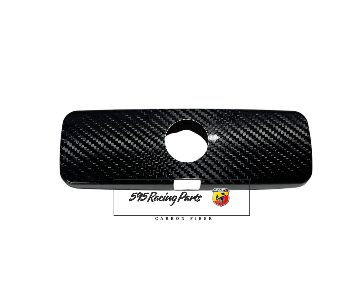 Cover specchietto retrovisore interno in VERO CARBONIO Fiat 500 Abarth - 595 - 695 - Fiat 500 - Punto
