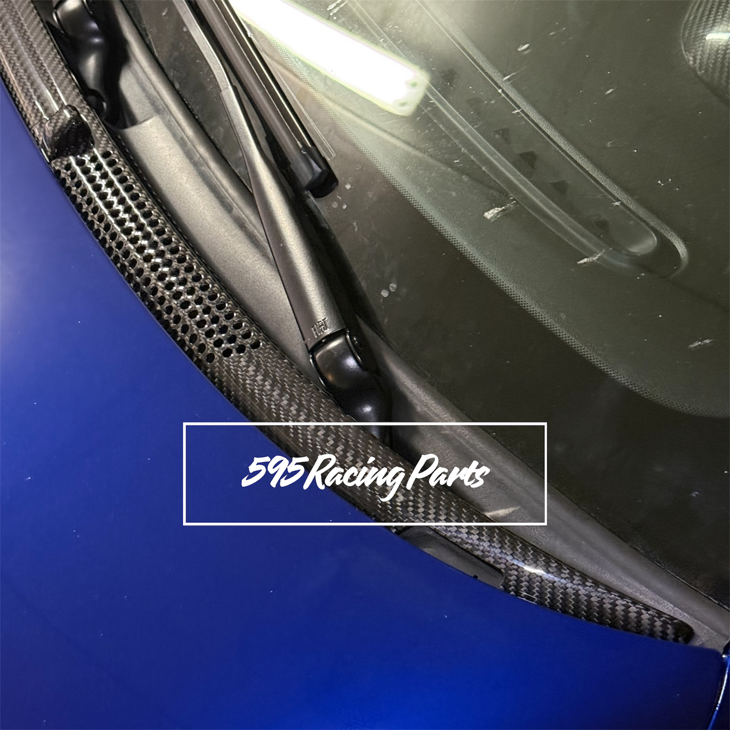 Cover plastiche parabrezza in VERO CARBONIO Fiat 500 Abarth - 595 - 695 - Fiat 500