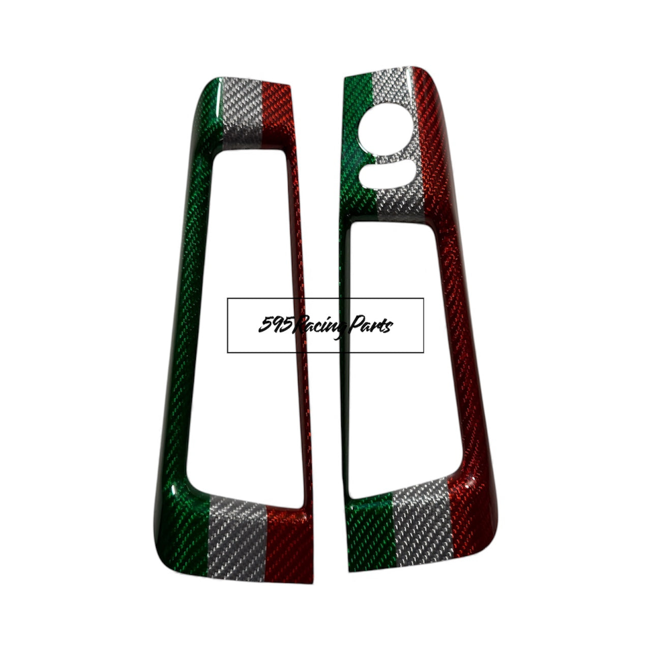 Cover coppia maniglie interne in CARBONIO VERO Abarth 595 - 695 - 500 - Fiat 500