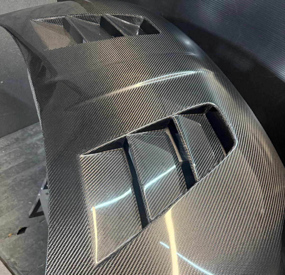 REAL CARBON Bonnet with Air Intakes Fiat 500 Abarth - 595 - 695