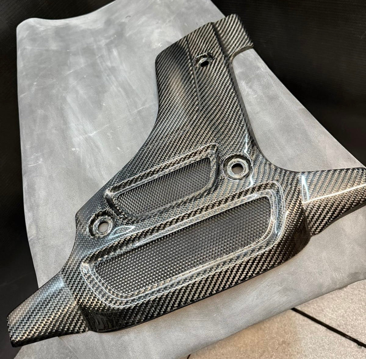 Kit Coprimotore replica BIPOSTO in VERO CARBONIO Fiat 500 Abarth - 595 - 695