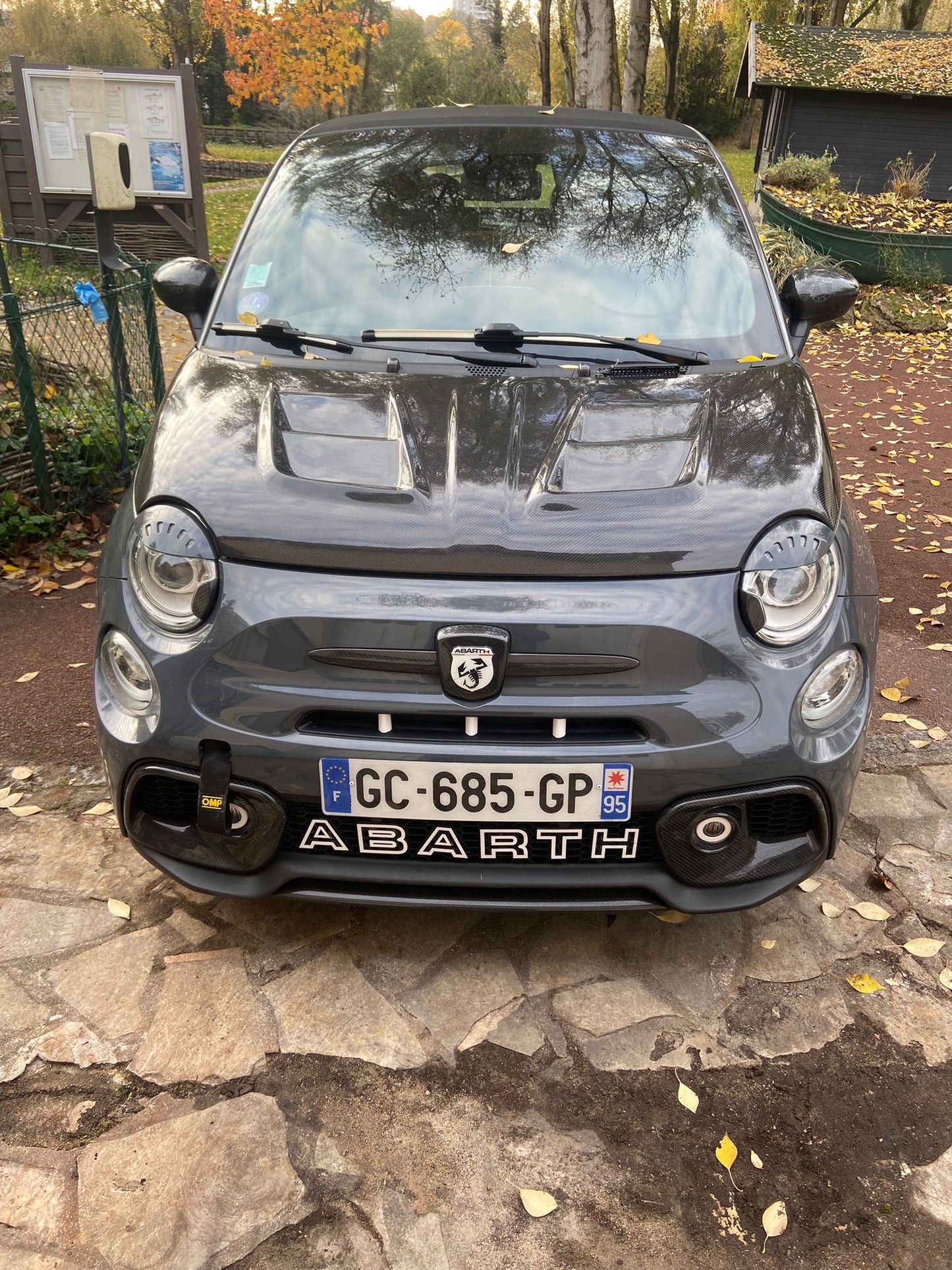 REAL CARBON Bonnet with Air Intakes Fiat 500 Abarth - 595 - 695