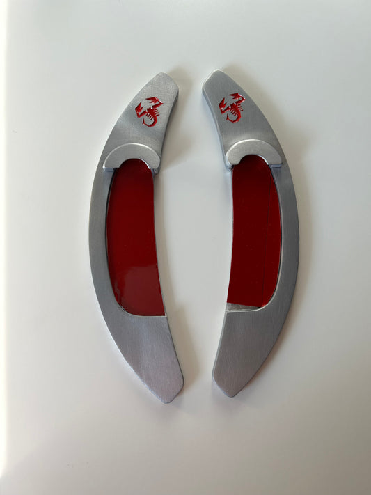 Pair of Aluminum Paddles for Mta Gearbox Fiat 500 Abarth - 595 - 500 - 695 