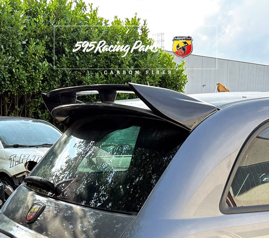 Spoiler in VERO CARBONIO per Fiat 500 Abarth 595 - 695