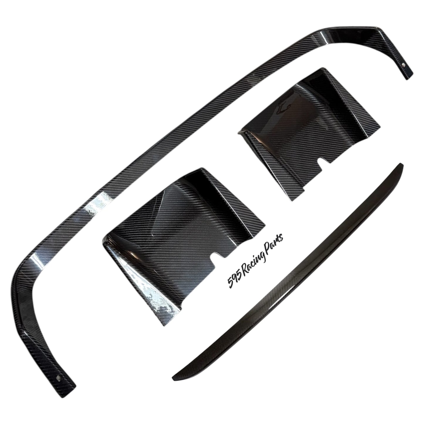 Cover Estrattore posteriore in VERO CARBONIO Fiat 500 Abarth - 595 - 695 - Restyling