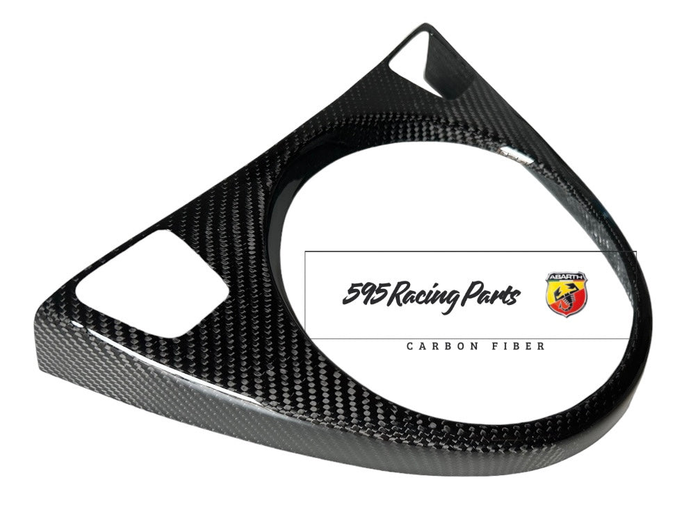 Gear Shift Cover in REAL CARBON Fiat 500 Abarth - 595 - 695 - Fiat 500 - Pre Restyling