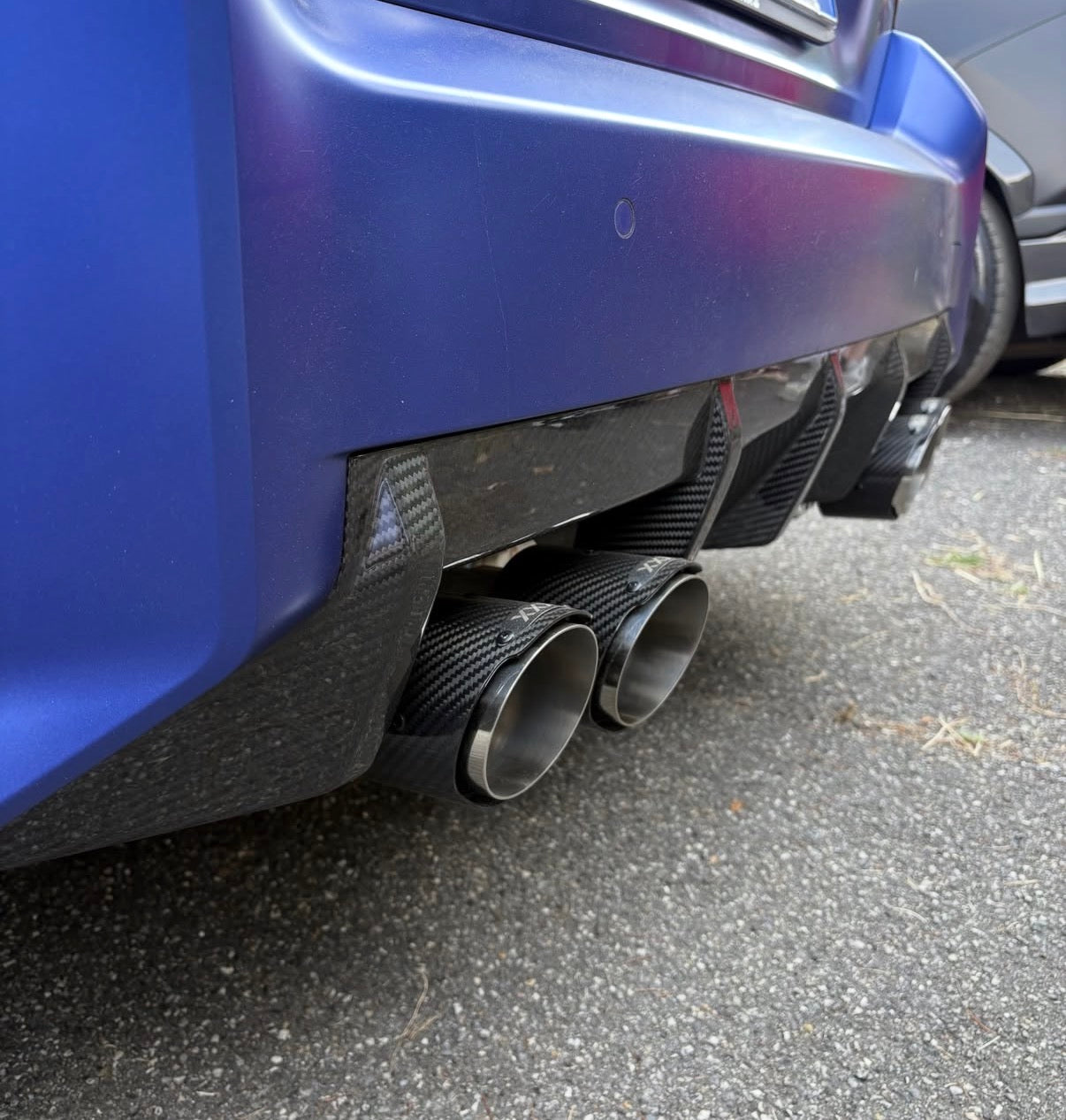 Rear diffuser in REAL CARBON for BMW M2 G87