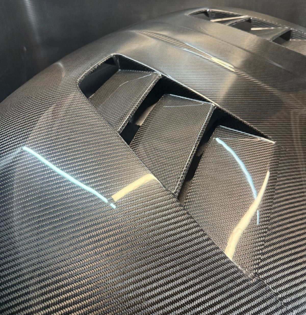 REAL CARBON Bonnet with Air Intakes Fiat 500 Abarth - 595 - 695